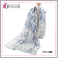 2016 European and American Simplicity Ondulación Rhombic Voile Scarf